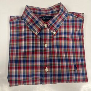 Ralph Lauren Plaid Button Down Long Sleeve Classic Fit Shirt, L